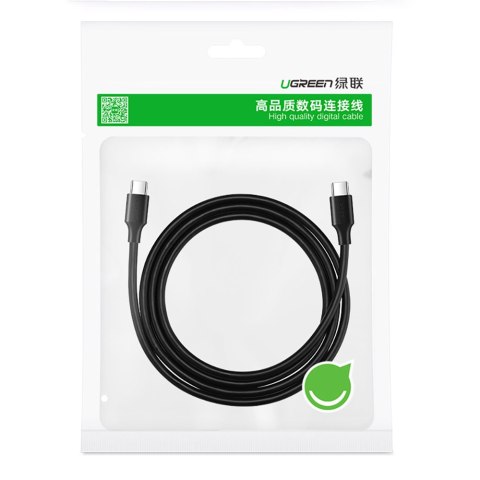 Kabel przewód USB-C do ładowania i transferu danych 3A 1.5m czarny Kabel przewód USB-C do ładowania i transferu danych 3A 1.5m czarny