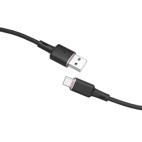 Kabel przewód USB - USB-C 3A 1.2m czarny Kabel przewód USB - USB-C 3A 1.2m czarny