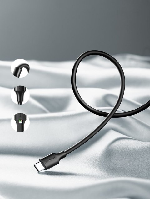 Kabel przewód USB - USB-C 3A 3m czarny Kabel przewód USB - USB-C 3A 3m czarny