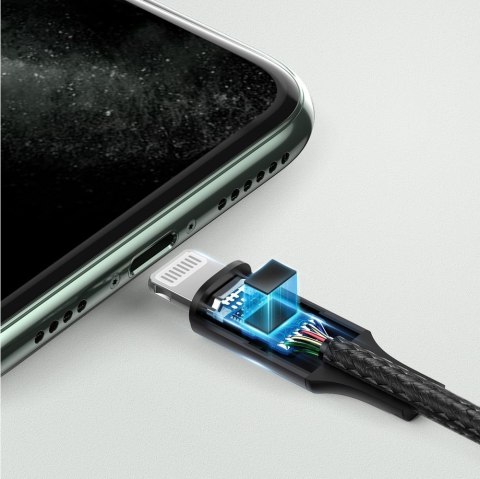 Kabel przewód audio AUX do iPhone MFI Lightning - 3.5 mmmini jack 1m szary Kabel przewód audio AUX do iPhone MFI Lightning - 3.5 mmmini jack 1m szary