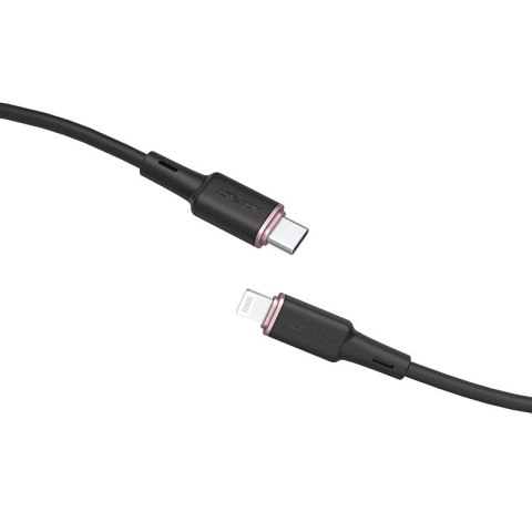 Kabel przewód do iPhone MFI USB-C - Lightning 30W 3A 1.2m czarny Kabel przewód do iPhone MFI USB-C - Lightning 30W 3A 1.2m czarny