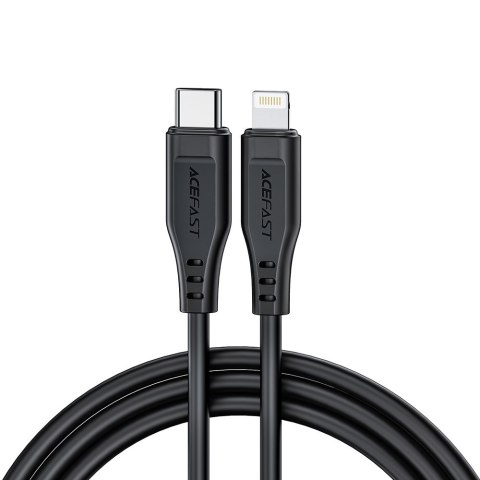 Kabel przewód do iPhone MFI USB-C - Lightning 30W 3A 1.2m czarny Kabel przewód do iPhone MFI USB-C - Lightning 30W 3A 1.2m czarny