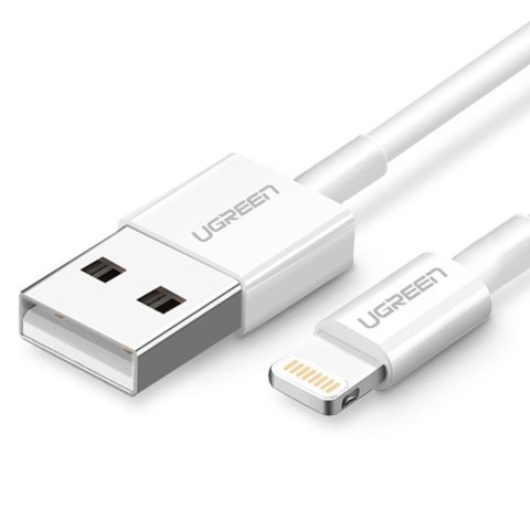 Kabel przewód do iPhone USB - Lightning MFI 1m 2.4A biały Kabel przewód do iPhone USB - Lightning MFI 1m 2.4A biały