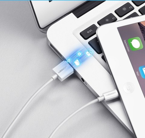 Kabel przewód do iPhone USB - Lightning MFI 1m 2.4A biały Kabel przewód do iPhone USB - Lightning MFI 1m 2.4A biały