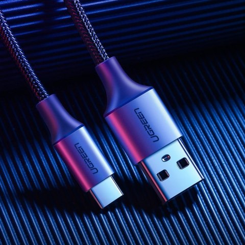 Kabel przewód w mocnym oplocie USB - USB-C QC 3.0 3A 2m szary Kabel przewód w mocnym oplocie USB - USB-C QC 3.0 3A 2m szary