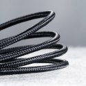 Kabel przewód w mocnym oplocie USB - USB-C QC 3.0 3A 2m szary