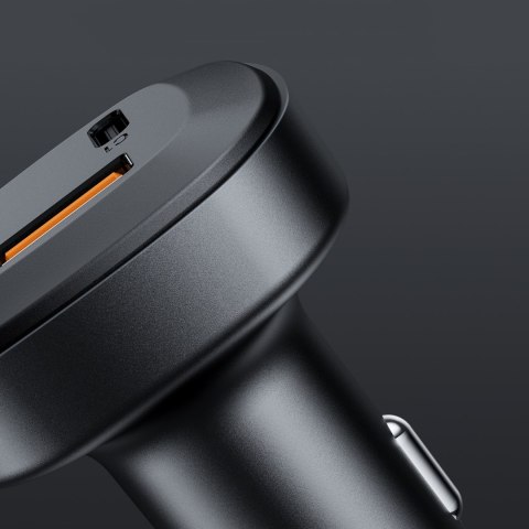 Ładowarka samochodowa 66W 2x USB-C USB Power Delivery QC 4.0 czarny Ładowarka samochodowa 66W 2x USB-C USB Power Delivery QC 4.0 czarny
