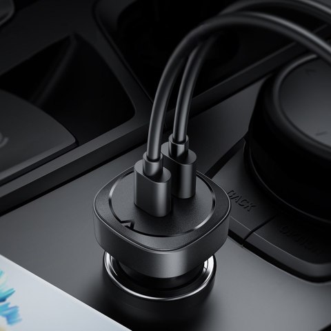 Ładowarka samochodowa 72W 2x USB-C Power Delivery QC 3.0 czarny Ładowarka samochodowa 72W 2x USB-C Power Delivery QC 3.0 czarny