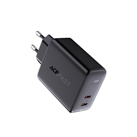 Ładowarka sieciowa 2x USB-C 40W PPS PD QC 3.0 AFC FCP biały Ładowarka sieciowa 2x USB-C 40W PPS PD QC 3.0 AFC FCP biały