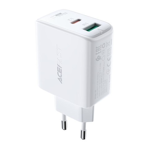 Ładowarka sieciowa USB-C USB 32W PPS PD QC 3.0 AFC FCP biały Ładowarka sieciowa USB-C USB 32W PPS PD QC 3.0 AFC FCP biały