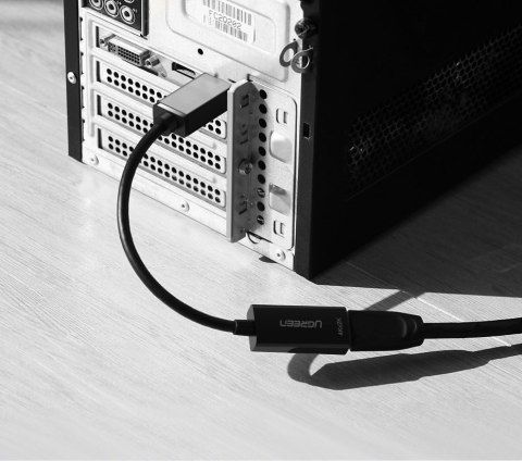 Przejściówka adapter jednokierunkowy z DisplayPort (męski) na HDMI (żeński) 1080P 60Hz 12bit czarny Przejściówka adapter jednokierunkowy z DisplayPort (męski) na HDMI (żeński) 1080P 60Hz 12bit czarny