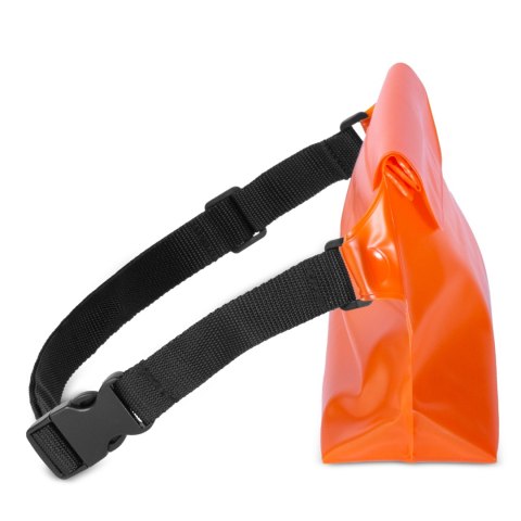 Saszetka nerka wodoodporna PVC na telefon dokumenty Outdoor - pomarańczowa Saszetka nerka wodoodporna PVC na telefon dokumenty Outdoor - pomarańczowa