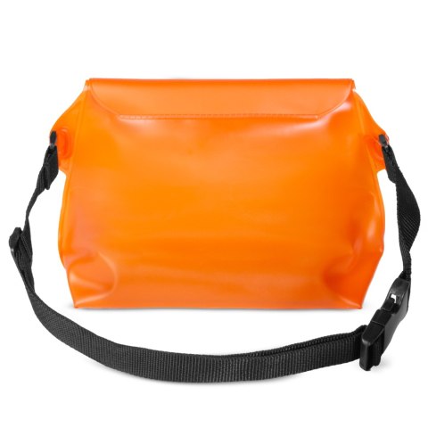 Saszetka nerka wodoodporna PVC na telefon dokumenty Outdoor - pomarańczowa Saszetka nerka wodoodporna PVC na telefon dokumenty Outdoor - pomarańczowa