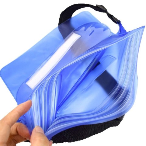 Saszetka nerka wodoodporna PVC na telefon dokumenty Outdoor - zielona Saszetka nerka wodoodporna PVC na telefon dokumenty Outdoor - zielona