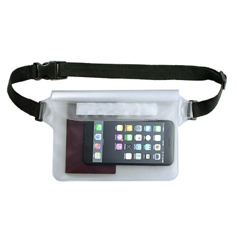 Saszetka nerka wodoodporna PVC na telefon dokumenty Outdoor - zielona Saszetka nerka wodoodporna PVC na telefon dokumenty Outdoor - zielona