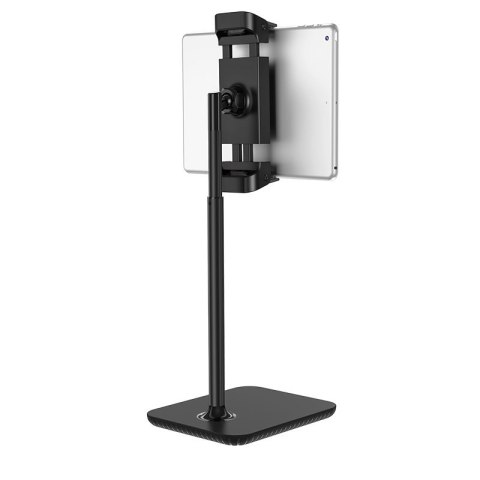 Teleskopowy stojak na biurko uchwyt do telefonu i tabletu 135-230mm szer czarny Teleskopowy stojak na biurko uchwyt do telefonu i tabletu 135-230mm szer czarny
