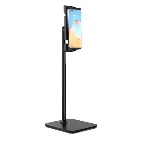 Teleskopowy stojak na biurko uchwyt do telefonu i tabletu 135-230mm szer czarny Teleskopowy stojak na biurko uchwyt do telefonu i tabletu 135-230mm szer czarny