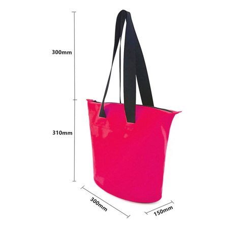 Torba plażowa wodoodporna PVC z paskiem na ramię 11L - różowa Torba plażowa wodoodporna PVC z paskiem na ramię 11L - różowa