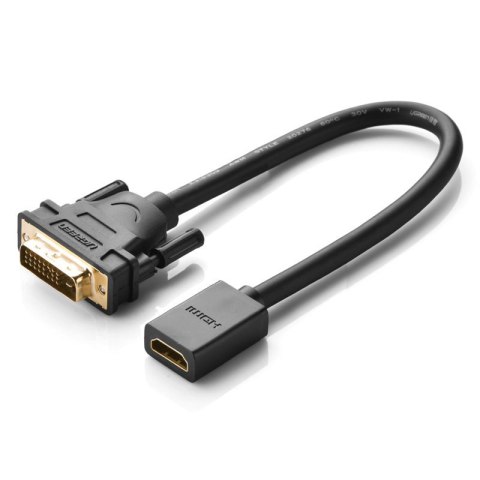 Adapter przejściówka z HDMI (żeński) do DVI (męski) 0.15m czarny Adapter przejściówka z HDMI (żeński) do DVI (męski) 0.15m czarny