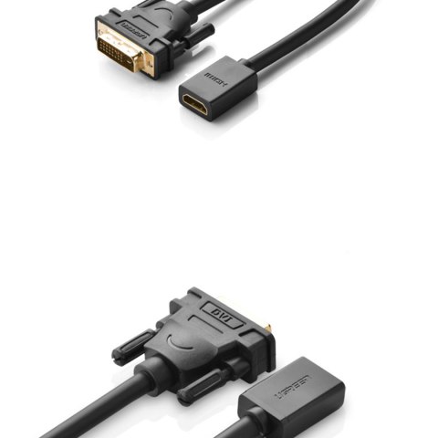 Adapter przejściówka z HDMI (żeński) do DVI (męski) 0.15m czarny Adapter przejściówka z HDMI (żeński) do DVI (męski) 0.15m czarny