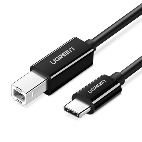 Kabel przewód do drukarki USB-C - USB-B 480Mb/s 2m czarny Kabel przewód do drukarki USB-C - USB-B 480Mb/s 2m czarny