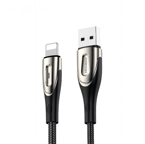 Kabel przewód do szybkiego ładowania iPhone USB-A - Lightning Sharp Series 1.2m czarny Kabel przewód do szybkiego ładowania iPhone USB-A - Lightning Sharp Series 1.2m czarny