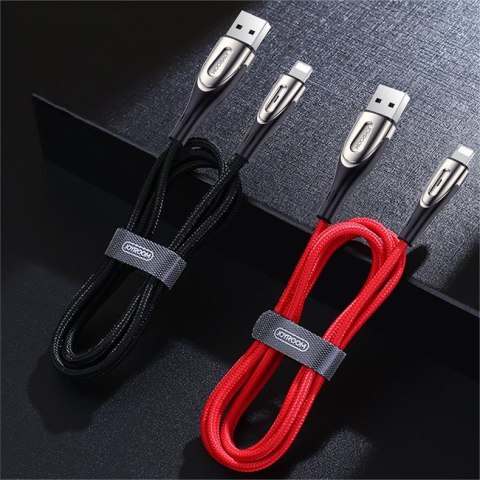 Kabel przewód do szybkiego ładowania iPhone USB-A - Lightning Sharp Series 3m czarny Kabel przewód do szybkiego ładowania iPhone USB-A - Lightning Sharp Series 3m czarny