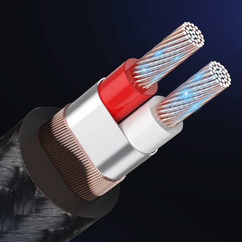 Kabel przewód przejściówka audio TRS mini jack 3.5mm - jack 6.35mm 1m szary Kabel przewód przejściówka audio TRS mini jack 3.5mm - jack 6.35mm 1m szary