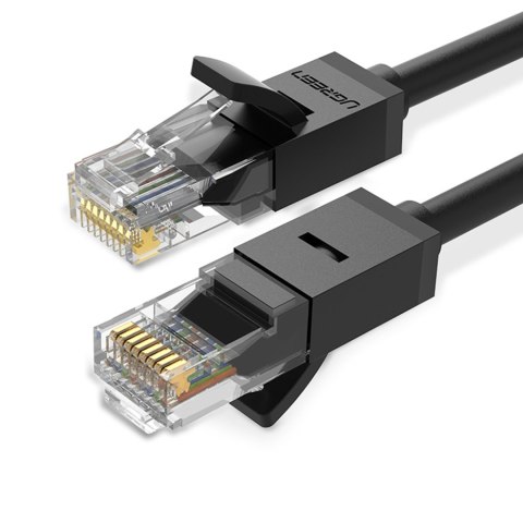 Kabel sieciowy patchcord internetowy LAN U/UTP Cat. 6 1000Mb/s 15m czarny Kabel sieciowy patchcord internetowy LAN U/UTP Cat. 6 1000Mb/s 15m czarny