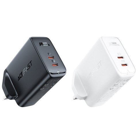 Ładowarka sieciowa angielska A32 GaN dwa porty USB-C PD 50W wtyczka UK biały Ładowarka sieciowa angielska A32 GaN dwa porty USB-C PD 50W wtyczka UK biały