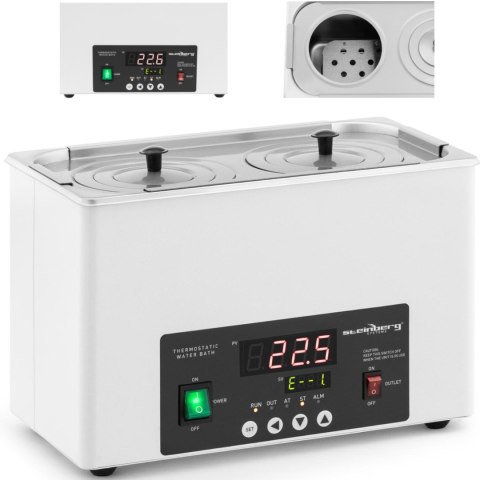 Łaźnia wodna laboratoryjna 2 miejscowa 5-100C 6.1 l Łaźnia wodna laboratoryjna 2 miejscowa 5-100C 6.1 l