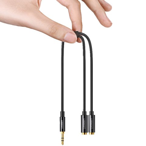 Rozdzielacz przewód słuchawkowy mini jack 3.5 mm na 2x mini jack 3.5mm 20cm biały Rozdzielacz przewód słuchawkowy mini jack 3.5 mm na 2x mini jack 3.5mm 20cm biały