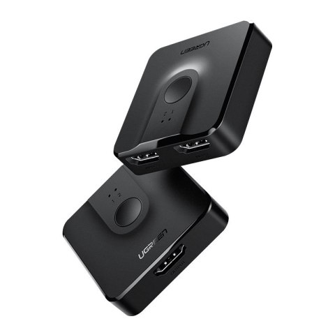Switch przełącznik rozdzielacz HDMI - 2x HDMI 4K 60Hz czarny Switch przełącznik rozdzielacz HDMI - 2x HDMI 4K 60Hz czarny