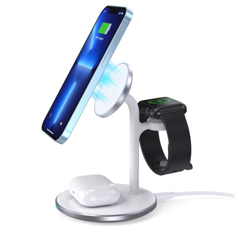 3w1 Stojak stacja ładująca indukcyjna do iPhone AirPods Pro Apple Watch czarna 3w1 Stojak stacja ładująca indukcyjna do iPhone AirPods Pro Apple Watch czarna