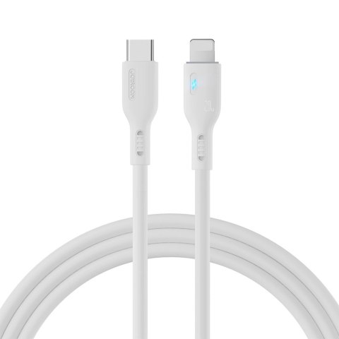 Kabel do iPhone ze wskaźnikiem LED USB-C - Lightning 20W 2m biały Kabel do iPhone ze wskaźnikiem LED USB-C - Lightning 20W 2m biały