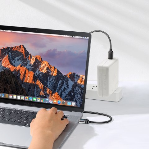 Kabel przewód USB-C do szybkiego ładowania i transferu danych 100W 1.2 m czarny Kabel przewód USB-C do szybkiego ładowania i transferu danych 100W 1.2 m czarny