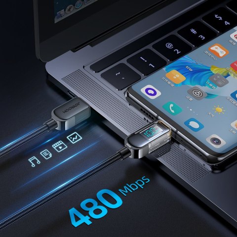 Kabel przewód USB-C do szybkiego ładowania i transferu danych 100W 1.2 m czarny Kabel przewód USB-C do szybkiego ładowania i transferu danych 100W 1.2 m czarny