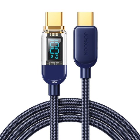 Kabel przewód USB-C do szybkiego ładowania i transferu danych 100W 1.2 m niebieski Kabel przewód USB-C do szybkiego ładowania i transferu danych 100W 1.2 m niebieski