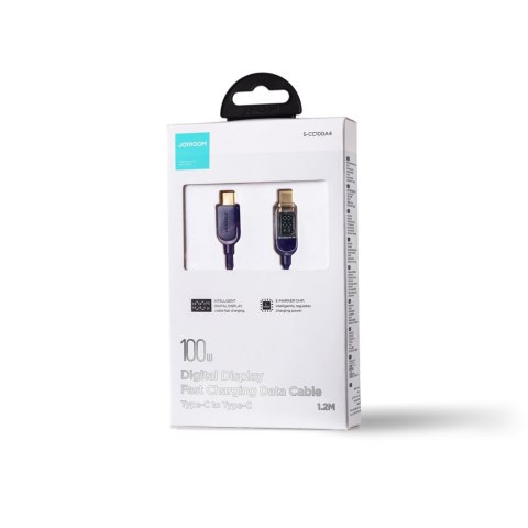 Kabel przewód USB-C do szybkiego ładowania i transferu danych 100W 1.2 m niebieski Kabel przewód USB-C do szybkiego ładowania i transferu danych 100W 1.2 m niebieski