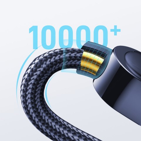 Kabel przewód USB-C do szybkiego ładowania i transferu danych 100W 1.2 m niebieski Kabel przewód USB-C do szybkiego ładowania i transferu danych 100W 1.2 m niebieski