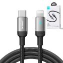 Kabel przewód do iPhone USB-C - Lightning A10 Series 20W 1.2m czarny