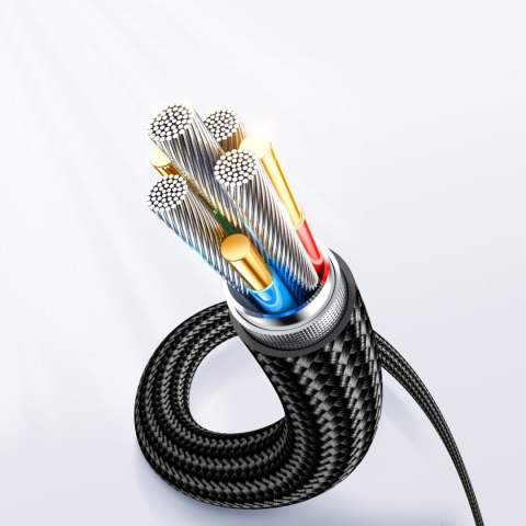 Kabel przewód do iPhone USB-C - Lightning z wyświetlaczem 20W 1.2 m czarny Kabel przewód do iPhone USB-C - Lightning z wyświetlaczem 20W 1.2 m czarny