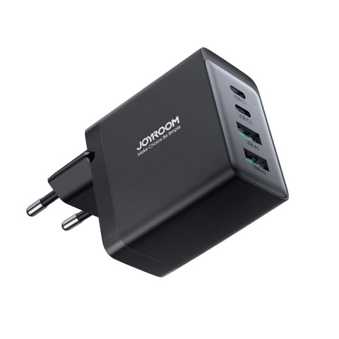 Ładowarka sieciowa GaN 67W 2x USB 2x USB-C + kabel USB-C 1.2m czarny Ładowarka sieciowa GaN 67W 2x USB 2x USB-C + kabel USB-C 1.2m czarny