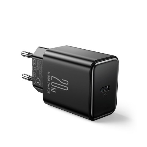 Ładowarka sieciowa USB-C 20W PD z kablem do iPhone Lightning czarna Ładowarka sieciowa USB-C 20W PD z kablem do iPhone Lightning czarna