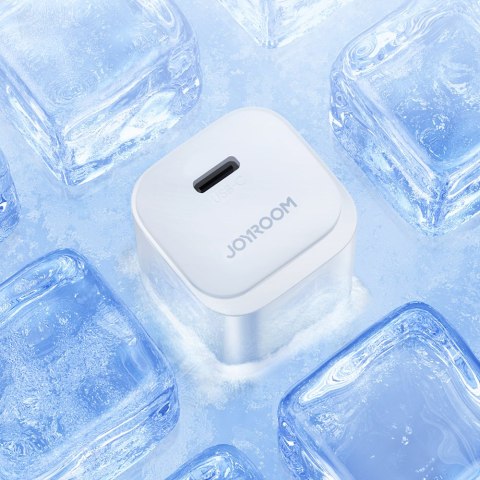 Mini ładowarka sieciowa USB-C 20W PD z kablem do iPhone Lightning biała Mini ładowarka sieciowa USB-C 20W PD z kablem do iPhone Lightning biała