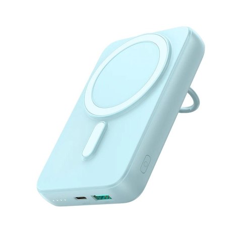 Powerbank 10000mAh bezprzewodowy z ładowarką indukcyjną 20W MagSafe niebieski Powerbank 10000mAh bezprzewodowy z ładowarką indukcyjną 20W MagSafe niebieski