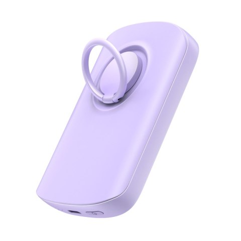 Powerbank 6000mAh bezprzewodowy z ładowarką indukcyjną 20W MagSafe fioletowy Powerbank 6000mAh bezprzewodowy z ładowarką indukcyjną 20W MagSafe fioletowy