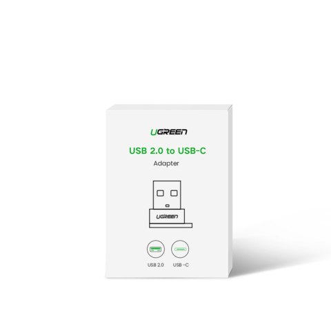 Przejściówka adapter gniazdo z wtyczki USB-C na USB czarny Przejściówka adapter gniazdo z wtyczki USB-C na USB czarny