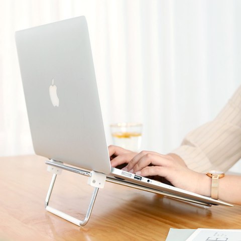 Regulowana podstawka stojak pod laptopa srebrny Regulowana podstawka stojak pod laptopa srebrny