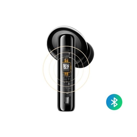 Słuchawki bezprzewodowe Bluetooth TWS ANC WS106 HiTune T3 czarne Słuchawki bezprzewodowe Bluetooth TWS ANC WS106 HiTune T3 czarne